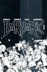 BARBARIC #1 DLX B&W ED CVR B BLACK BAG VAR