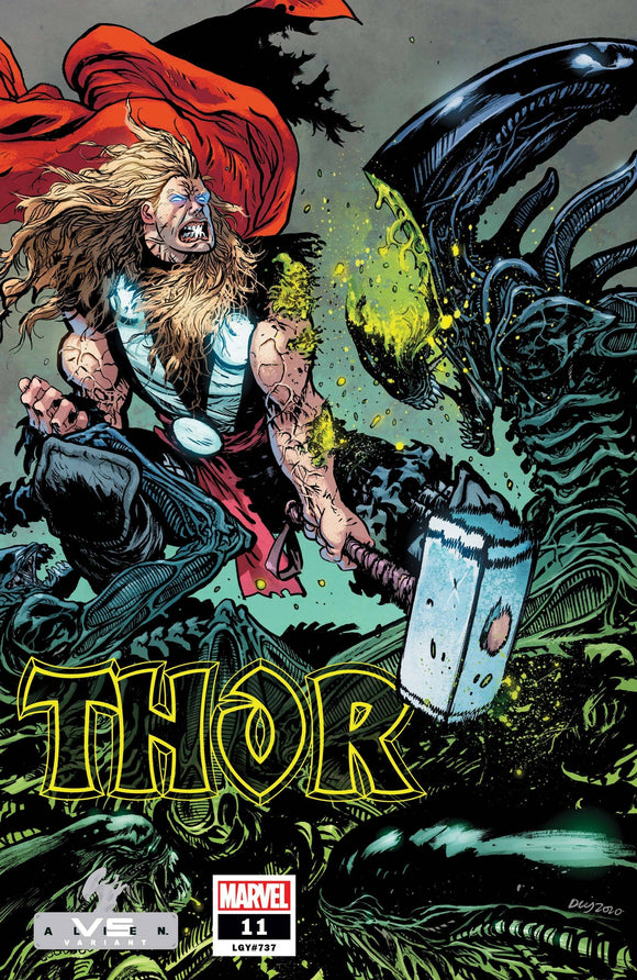 THOR #11 DANIEL WARREN JOHNSON MARVEL VS ALIEN VAR