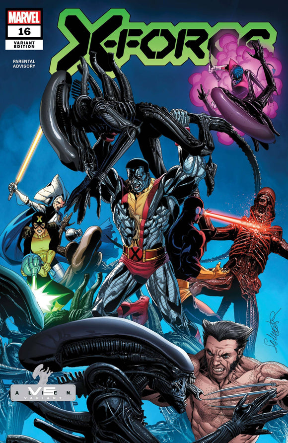 X-FORCE #16 LARROCA MARVEL VS ALIEN VAR