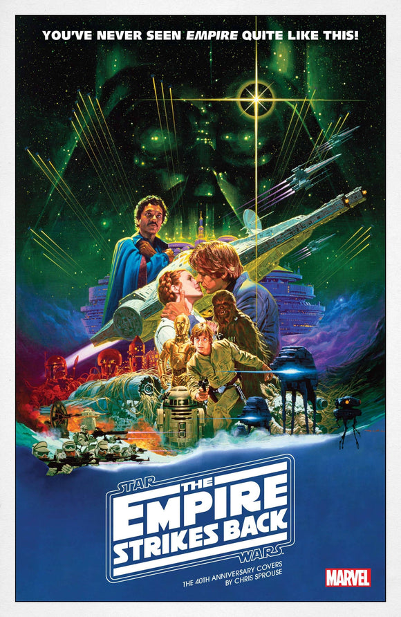 STAR WARS EMPIRE 40TH ANNIV CVR SPROUSE #1 MOVIE POSTER VAR