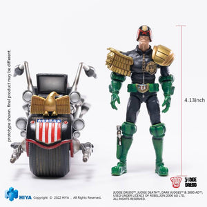 JUDGE DREDD DREDD & LAWMASTER MK II PX 1/18 EXQUISITE MINI A