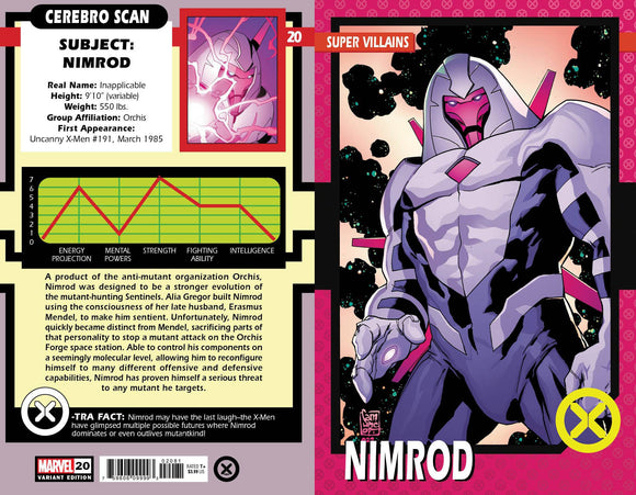 X-MEN #20 CAMUNCOLI TRADING CARD VAR