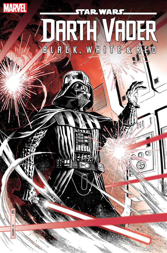 STAR WARS DARTH VADER BLACK WHITE AND RED #1 CHEUNG VAR