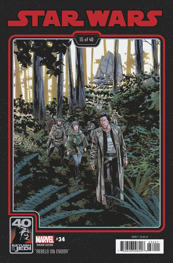 STAR WARS #34 SPROUSE RETURN OF THE JEDI 40TH ANNIV VAR