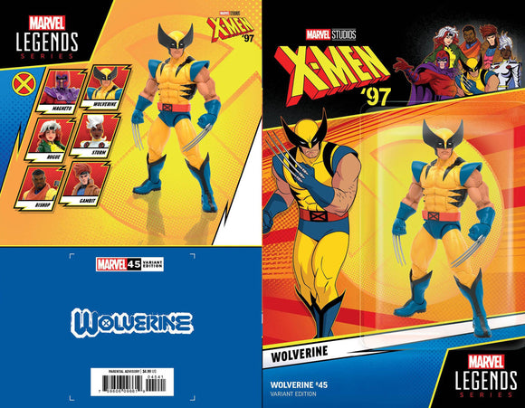 WOLVERINE #45 X-MEN 97 WOLVERINE ACTION FIGURE VAR