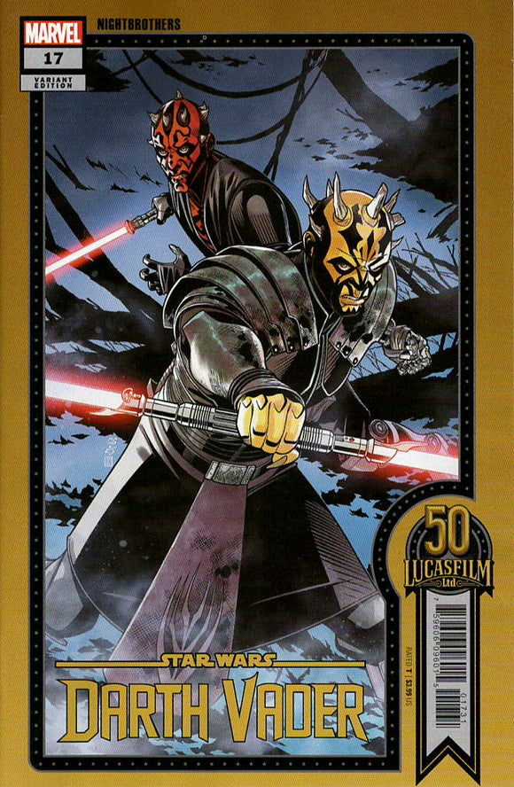 STAR WARS DARTH VADER #17 SPROUSE LUCASFILM 50TH VAR WOBH